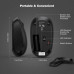 Portable  Wireless Mouse,  2.4GHz Silent with USB Receiver, Optical USB Mouse