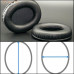 Oval Ellipse Egg Shape Full Size Leather Ear Pad Foam Cushion EarMuff Headphone