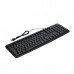 5usb Wired Stylish Slim QWERTY Keyboard UK Layout for PC Desktop Computer Laptop