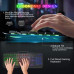 Gaming Keyboard, Colorful Rainbow LED Backlit for Windows PC Gamers Desktop PS4