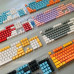 104 Pcs Mechanical Keyboard Keycaps Set OEM Backlit Two-Color ABS Purple Key Cap